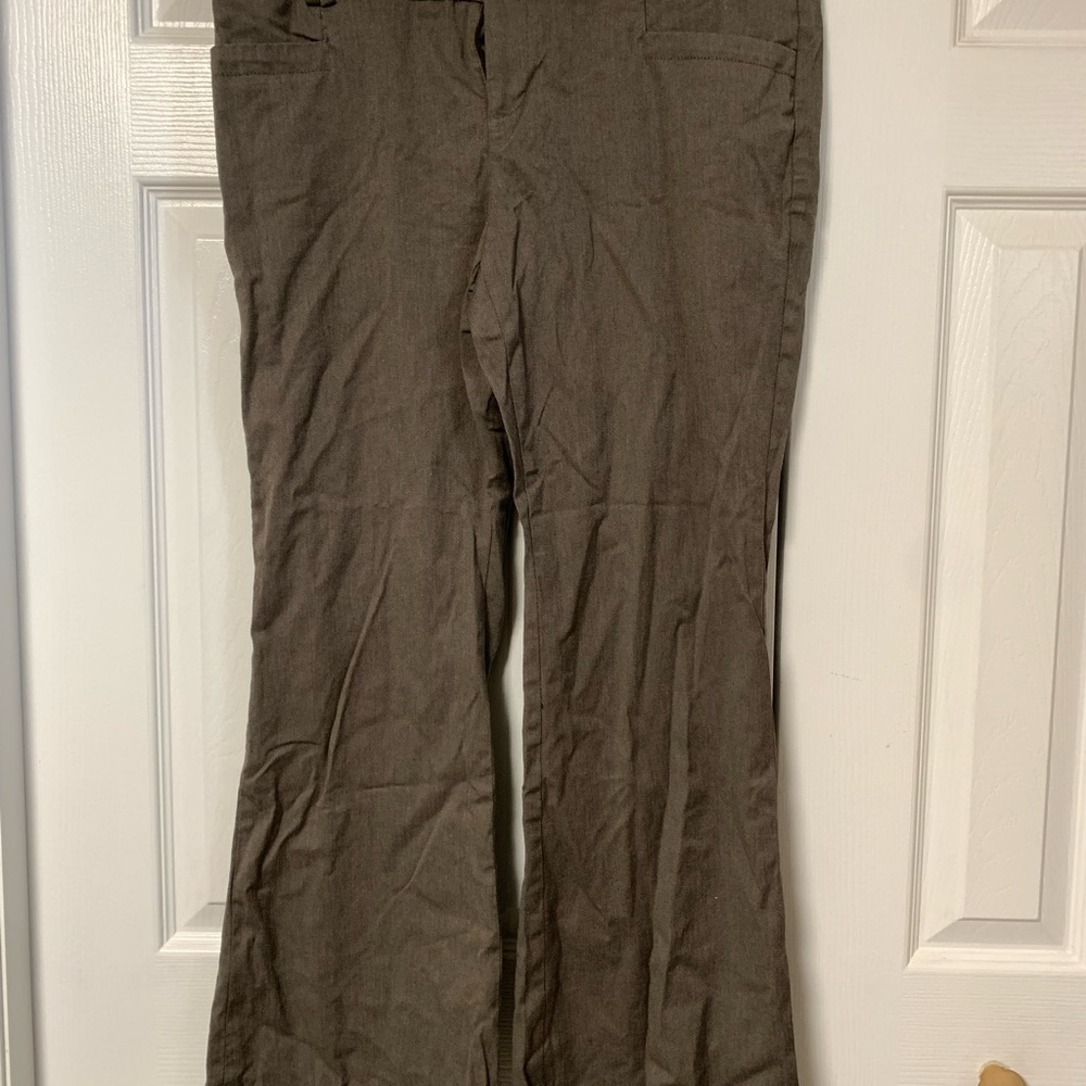Banana Republic Brown Twill Flare Pants